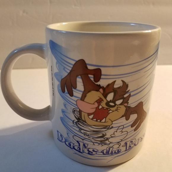 Tazmanian Devil Dads the Boss Mug 1997 New - Picture 10 of 11